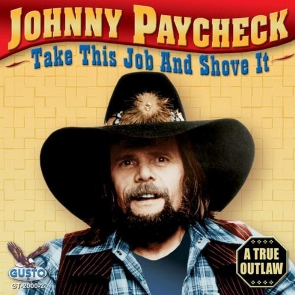 The album cover for Johnny Paycheck's Take This Job and Shove It